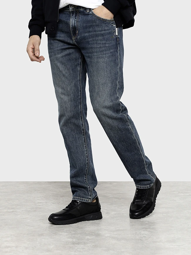 Кроссовки мужские демисезонные, цвет черный, натуральная кожа/натуральный спилок M1782055-1 | 6