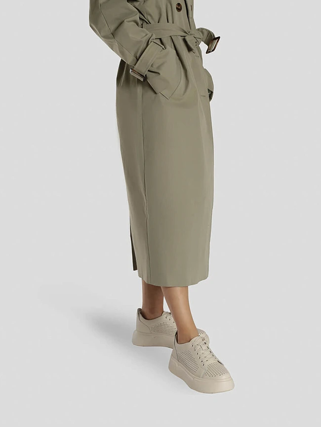 Кеды женские демисезонные, цвет бежевый, натуральная кожа и полимерные материалы 221007 | 8