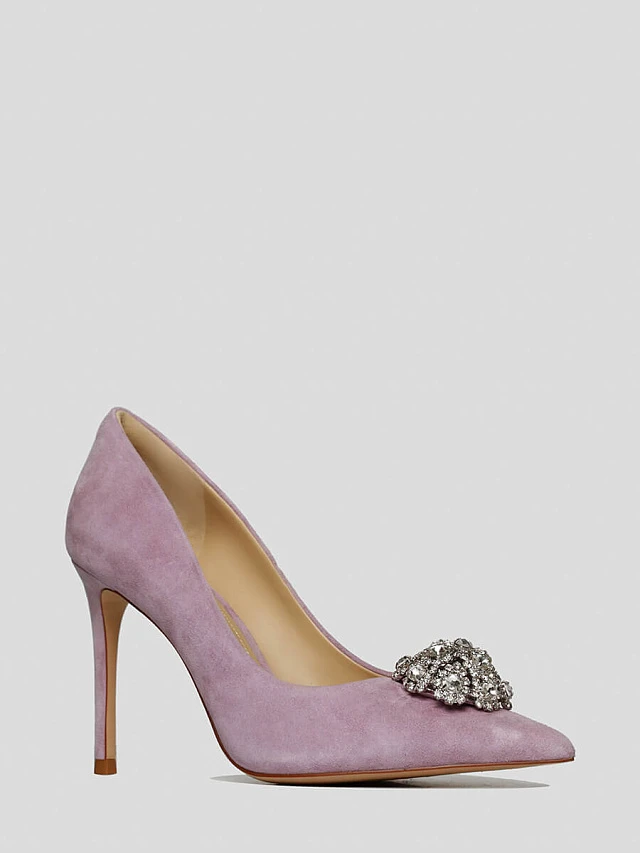 Туфли женские всесезонные, цвет сиреневый, натуральный велюр 1820136 | 1