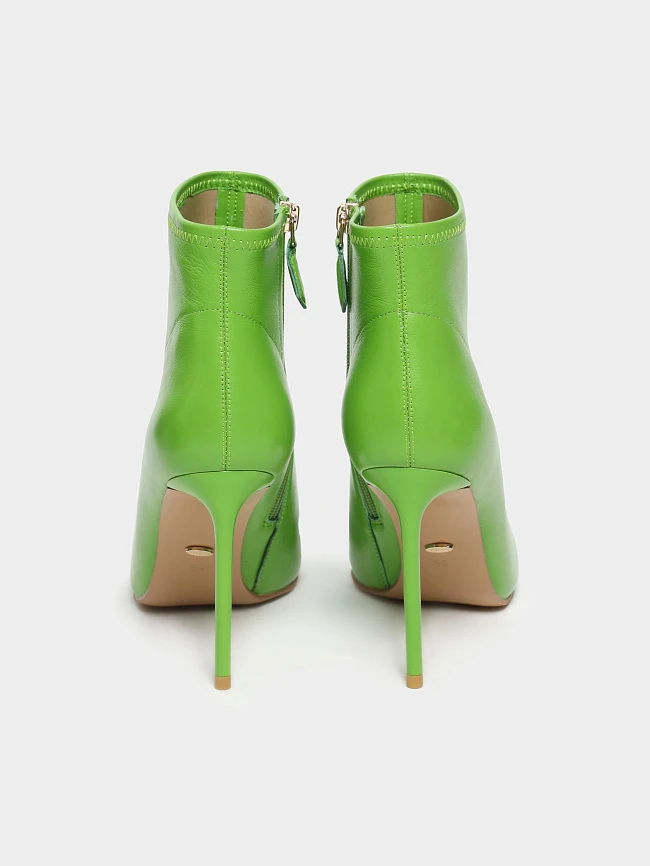 Ботильоны женские демисезонные, цвет зеленый, натуральная кожа 1492696 | 6