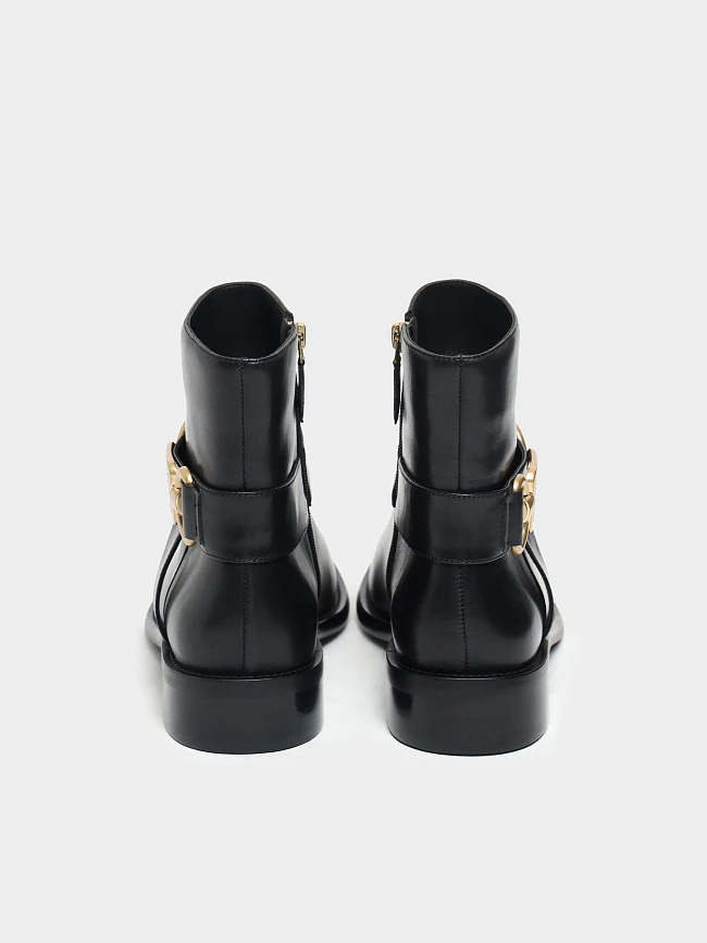 Полусапоги женские демисезонные, цвет черный, натуральная кожа 1493646 | 6