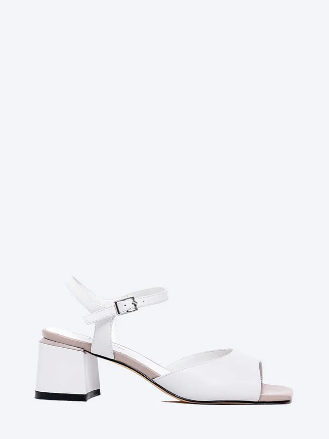 Босоножки женские летние, цвет белый, натуральная кожа и полимерные материалы 1849797 | 2