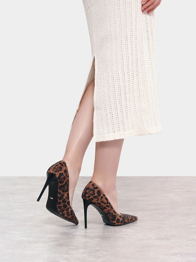 Туфли женские всесезонные, цвет коричневый, натуральный велюр 1493784 | 9