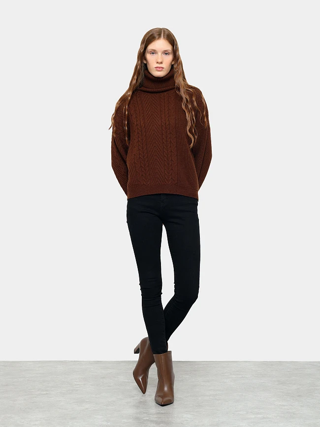 Ботильоны женские всесезонные, цвет мокко, натуральная кожа 497228 | 12