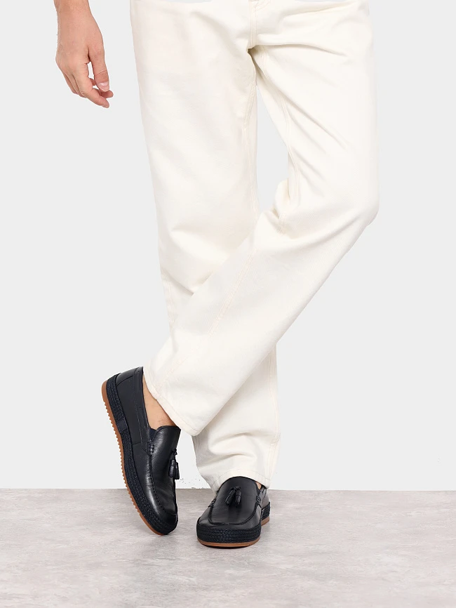 Лоферы мужские демисезон; лето;, цвет синий, натуральная кожа M254449 | 7