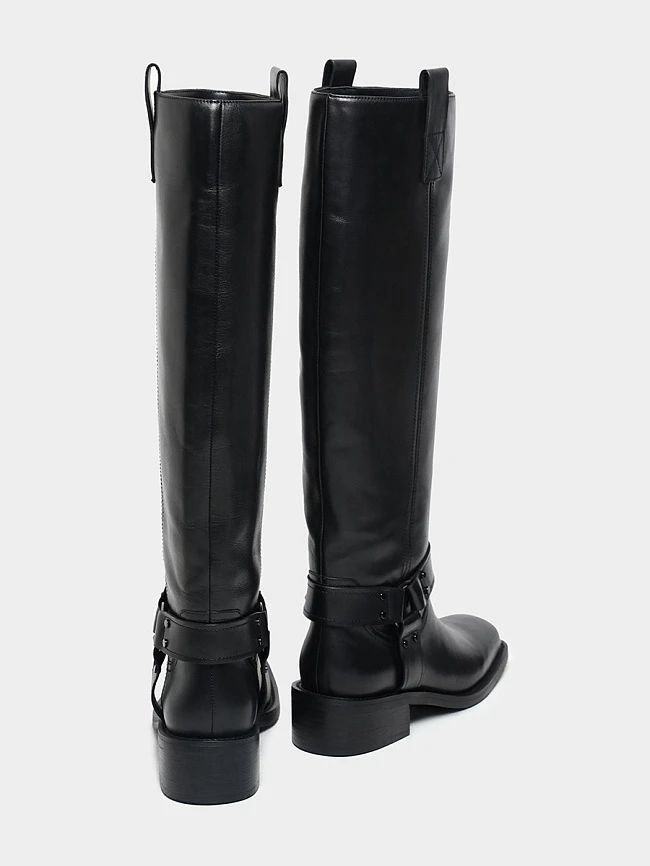 Сапоги женские зимние, цвет черный, натуральная кожа 1821129M | 3