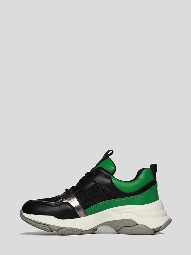 Кроссовки женские демисезонные, цвет черный, текстиль/натуральная кожа и полимерные материалы 1847309 | 3