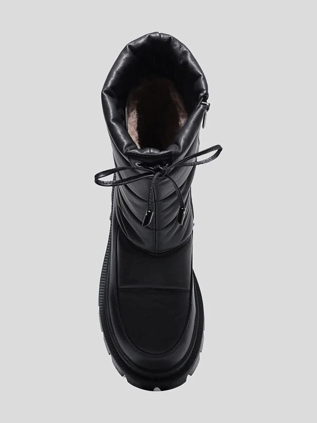 Полусапоги женские зимние, цвет черный, искусственная кожа/натуральная кожа и полимерные материалы 1847650M | 4