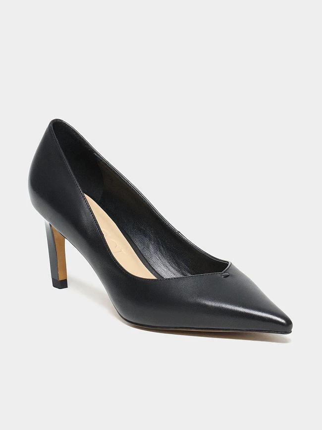 Туфли женские всесезонные, цвет черный, натуральная кожа 1821744 | 2