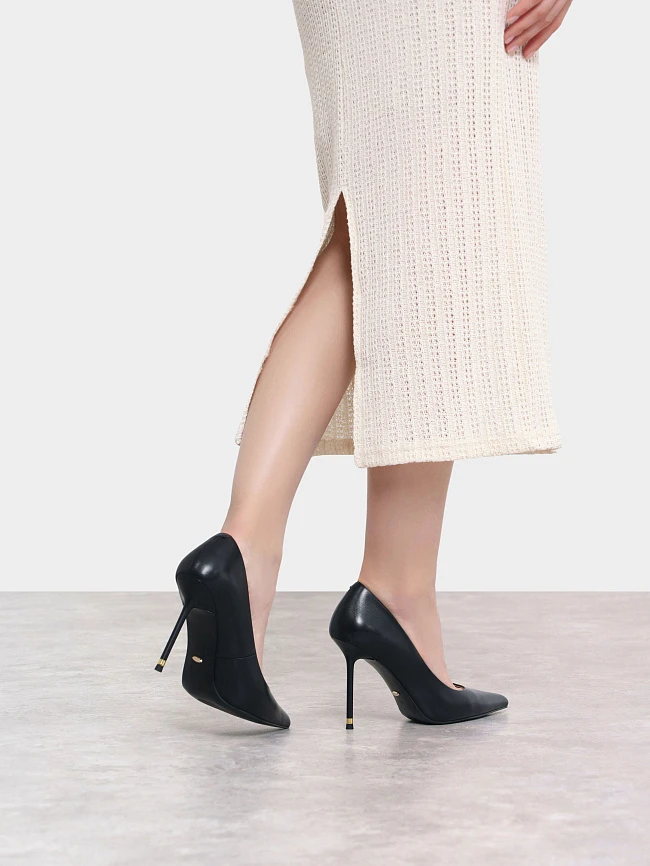 Туфли женские всесезонные, цвет черный, натуральная кожа 1493723 | 8