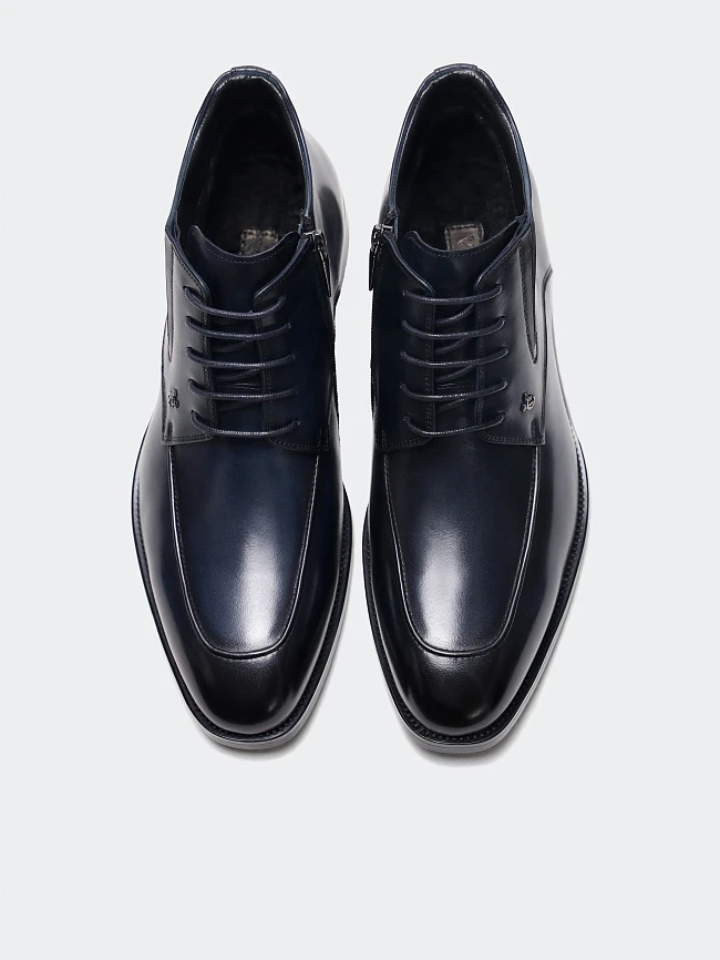 Ботинки мужские демисезонные, цвет синий, натуральная кожа M1023000 | 5