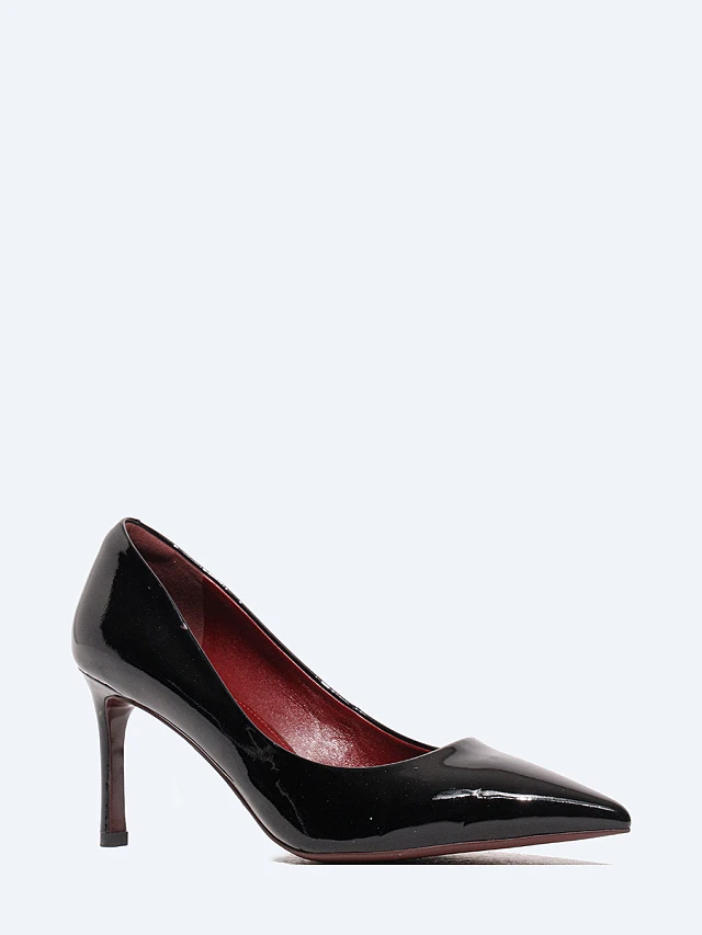 Туфли женские всесезонные, цвет черный, натуральная лаковая кожа 497321 | 1