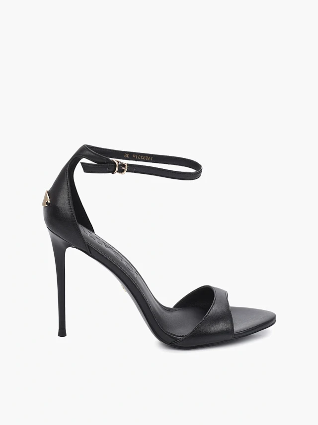 Босоножки женские летние, цвет черный, натуральная кожа 1493331P | 1