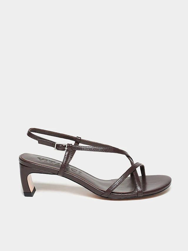 Босоножки женские летние, цвет коричневый, натуральная кожа 1731313 | 1