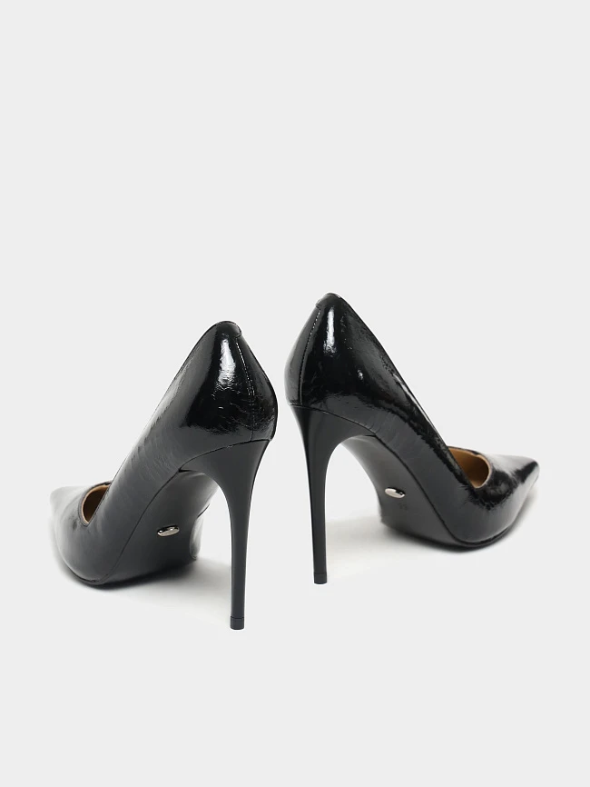 Туфли женские всесезонные, цвет черный, натуральная лаковая кожа 1493778 | 4