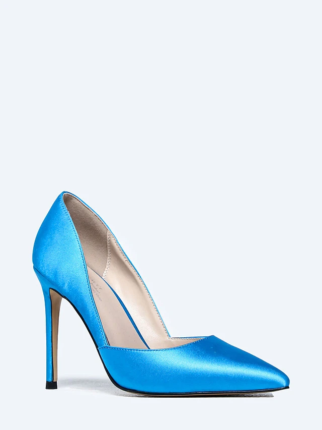 Туфли женские всесезонные, цвет голубой, текстиль 6550050 | 1