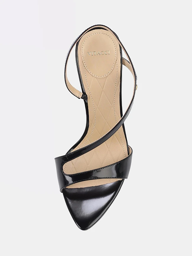 Босоножки женские летние, цвет черный, натуральная кожа 1494117 | 4