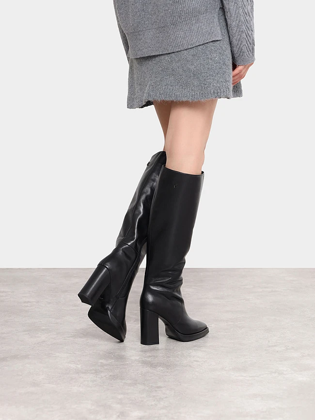 Сапоги женские зимние, цвет черный, натуральная кожа 1821135M-1 | 7