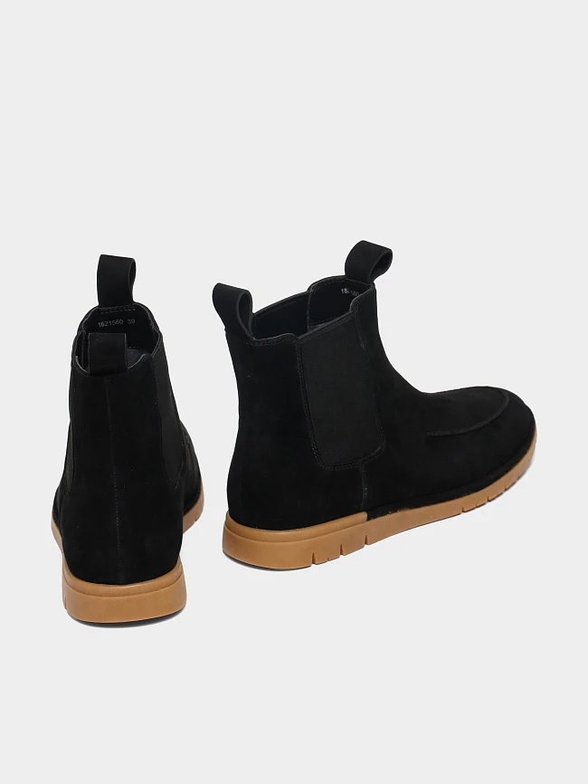 Ботинки женские демисезонные, цвет черный, натуральный велюр 1821560 | 3