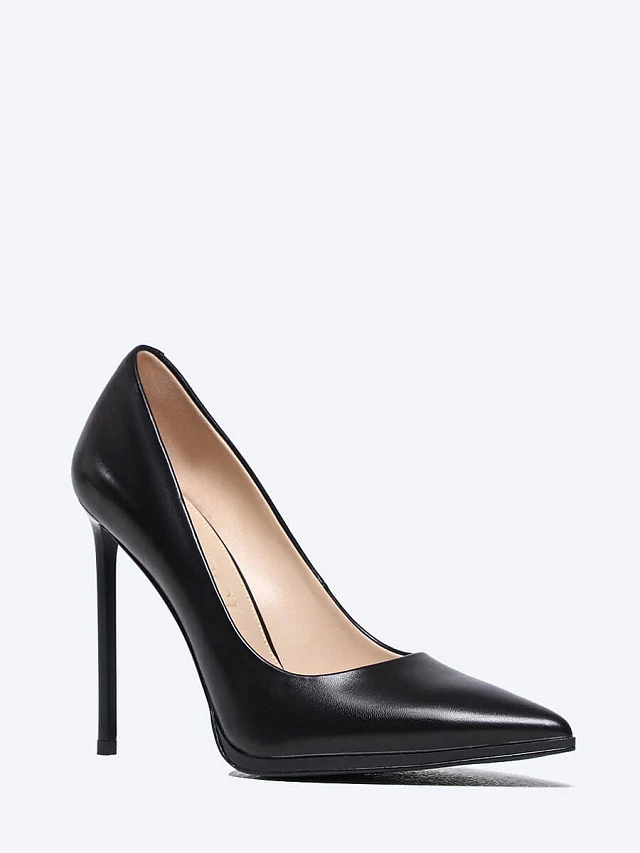 Туфли женские всесезонные, цвет черный, натуральная кожа 496828 | 1