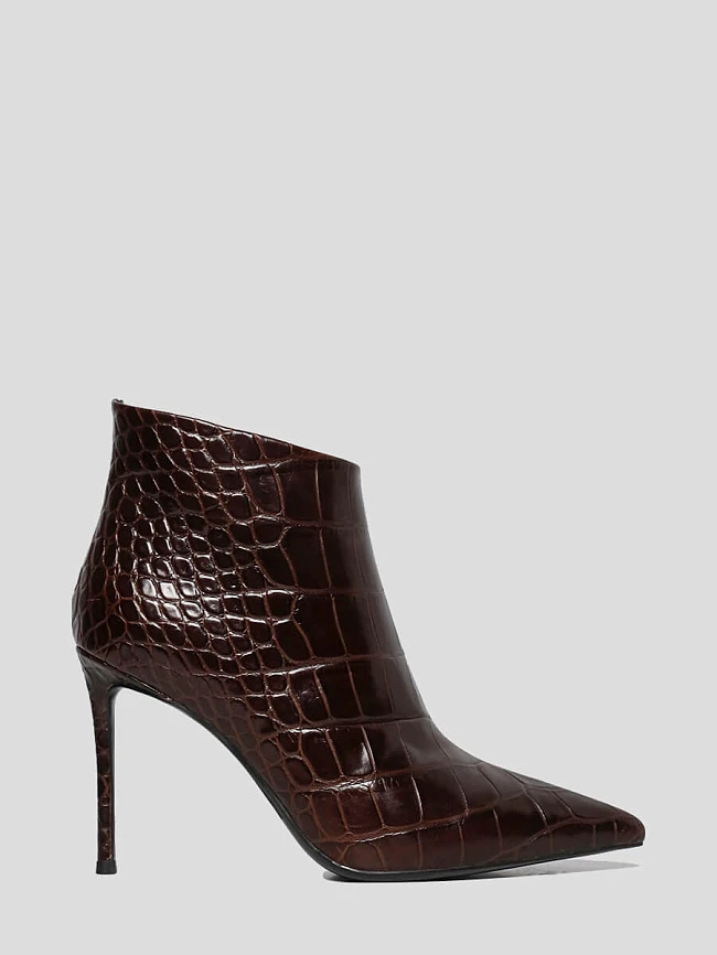 Ботильоны женские демисезонные, цвет коричневый, натуральная кожа 1852352 | 2