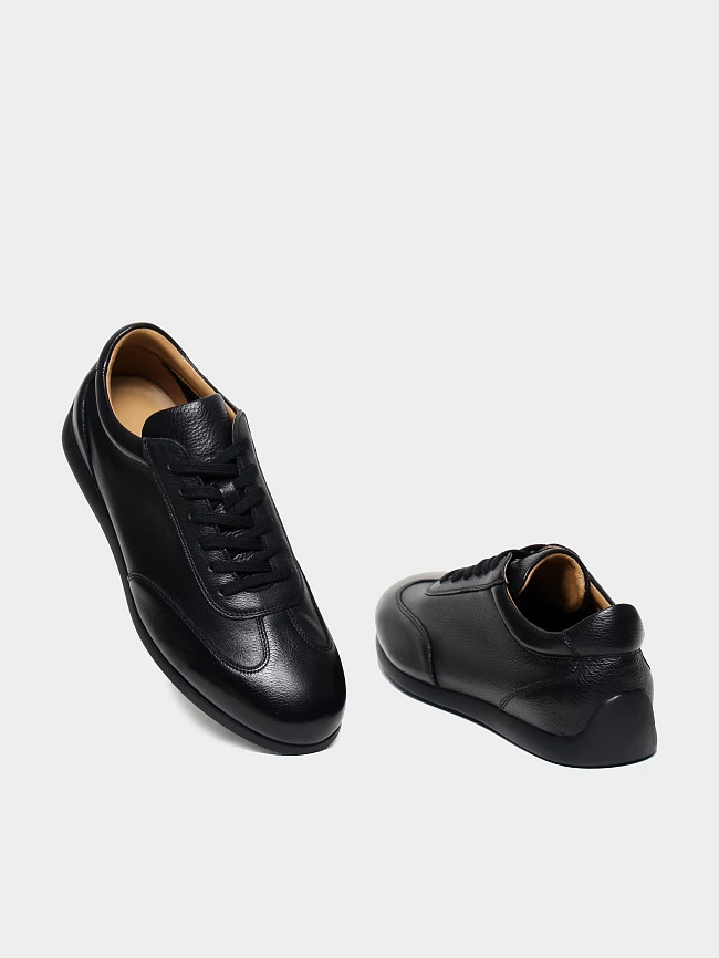 Кеды мужские демисезон; лето;, цвет черный, натуральная кожа M254415 | 2