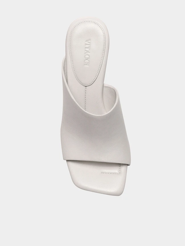 Сабо женские летние, цвет белый, натуральная кожа 1495001 | 4