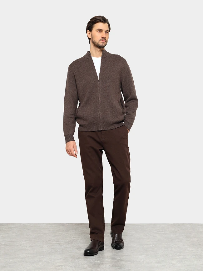 Ботинки мужские демисезонные, цвет коричневый, натуральная кожа M1023029 | 12