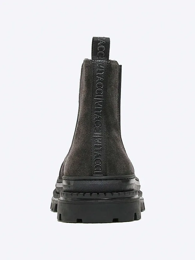 Ботинки мужские зимние, цвет серый, натуральный спилок M253867M | 5