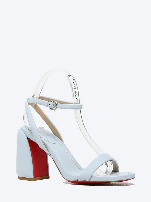 Босоножки женские летние, цвет голубой, натуральная кожа 496025 | 1