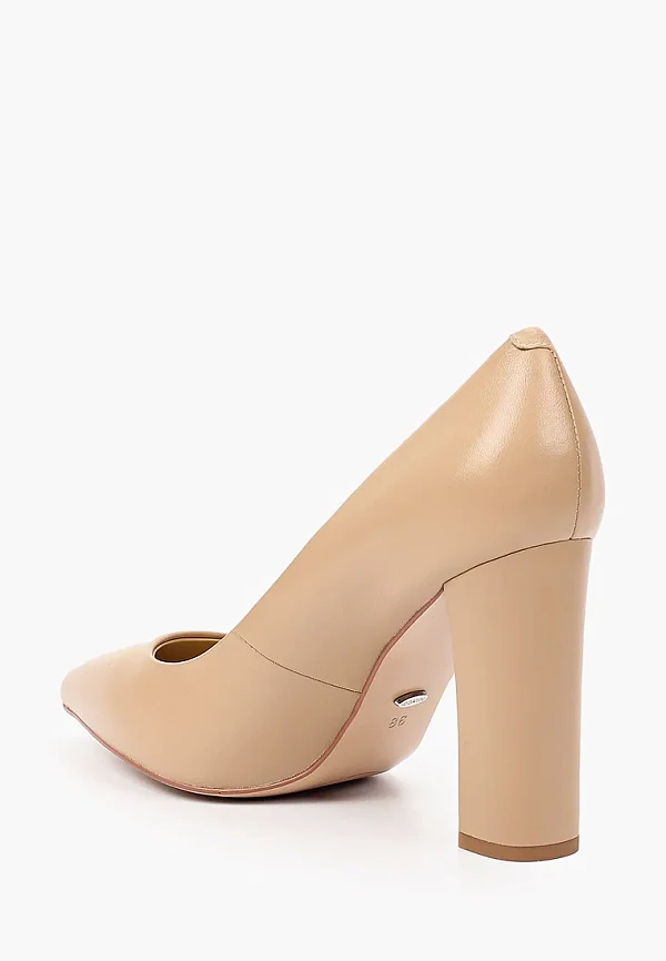 Туфли 492855P женские цвет бежевый, натуральная кожа 492855P         | 3