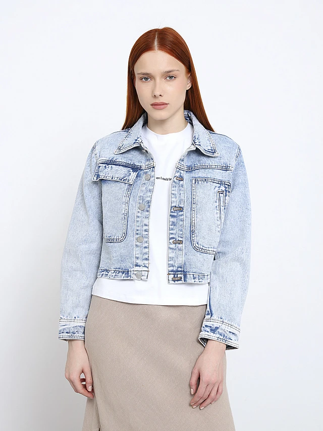 Куртка джинсовая женская всесезонные SAG005-10 | 1