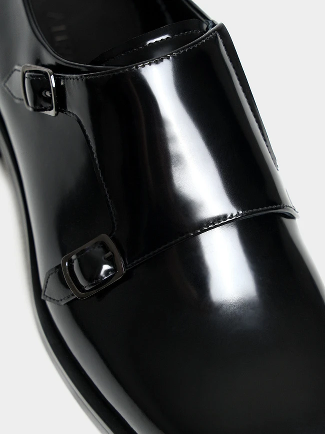 Туфли мужские всесезонные, цвет черный, натуральная масляная кожа M1023152 | 5