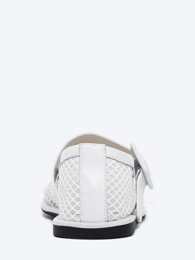 Балетки женские летние, цвет белый, текстиль/натуральная кожа и полимерные материалы 1849719 | 5