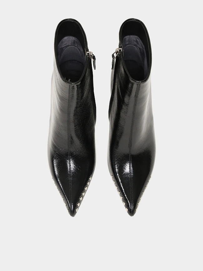 Полусапоги женские демисезонные, цвет черный, натуральный наплак 1493929 | 5