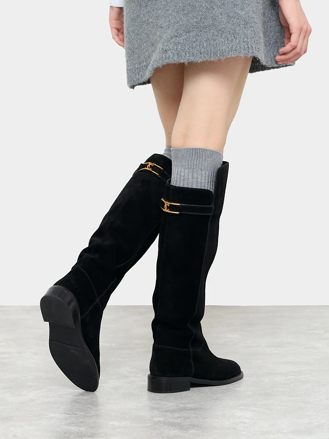 Сапоги женские зимние, цвет черный, натуральный спилок 1494577M | 8