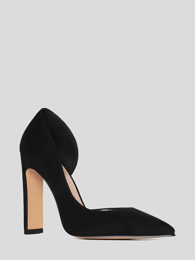 Туфли женские всесезонные, цвет черный, искусственный велюр 1399025 | 1