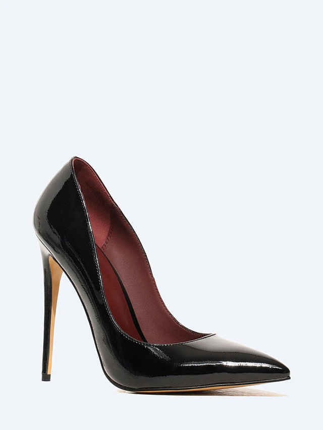 Туфли женские всесезонные, цвет черный, искусственная лаковая кожа 6550320 | 1