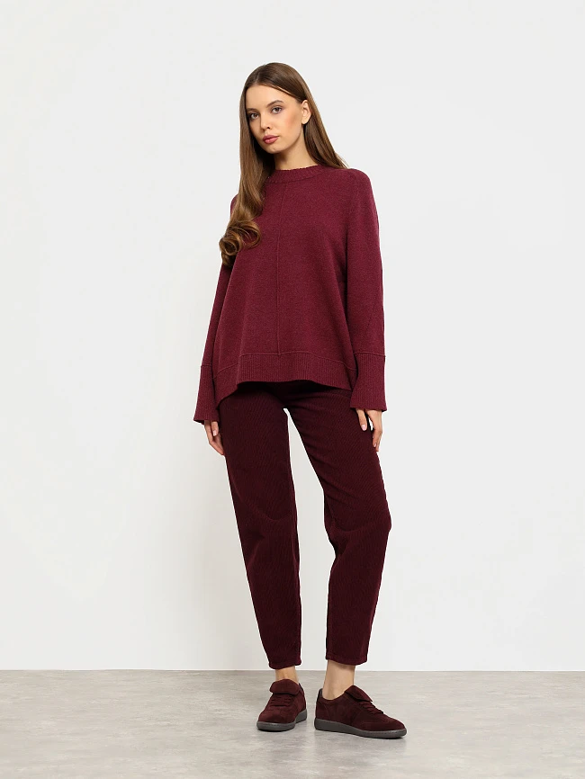 Кеды женские демисезонные, цвет бордовый, натуральный спилок 1013719 | 8