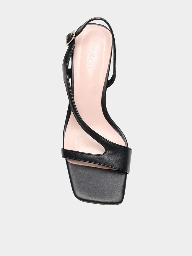 Босоножки женские летние, цвет черный, искусственная кожа 6550507 | 4