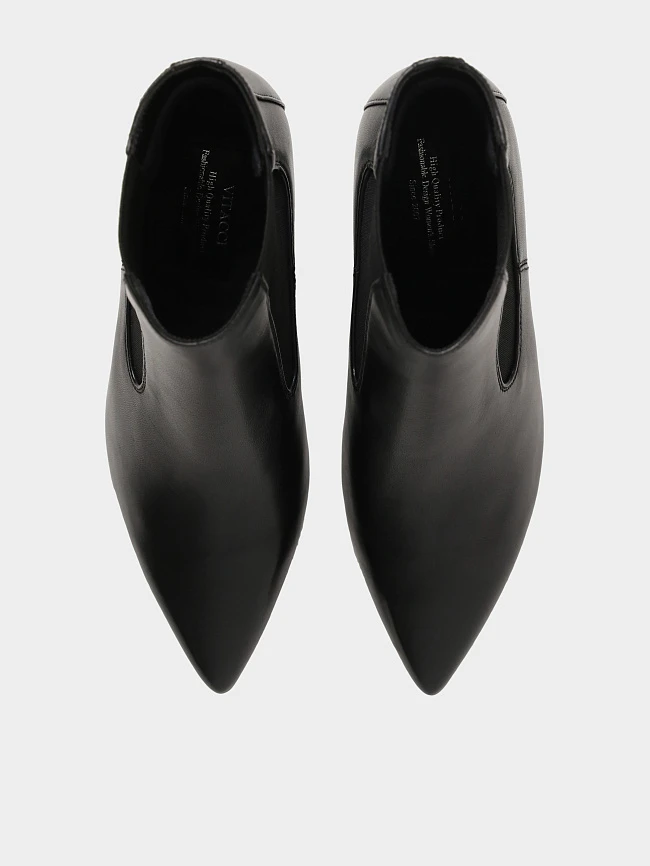 Ботильоны женские всесезонные, цвет черный, натуральная кожа 1397070P2 | 5