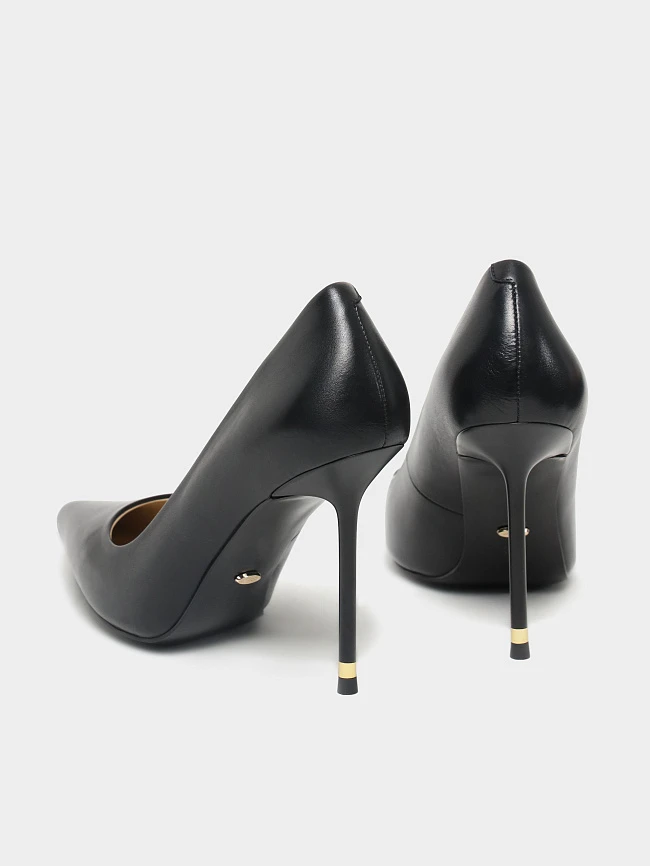 Туфли женские всесезонные, цвет черный, натуральная кожа 1493723 | 4