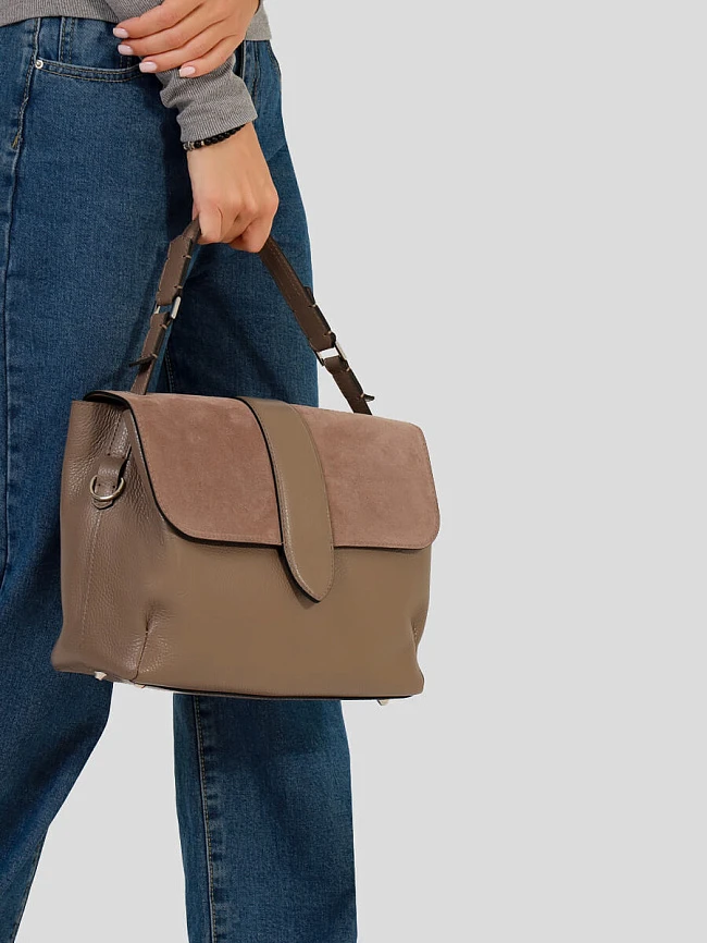 Сумки DB0060-35 женскии цвет ореховый, натуральная кожа DB0060-35       | 5