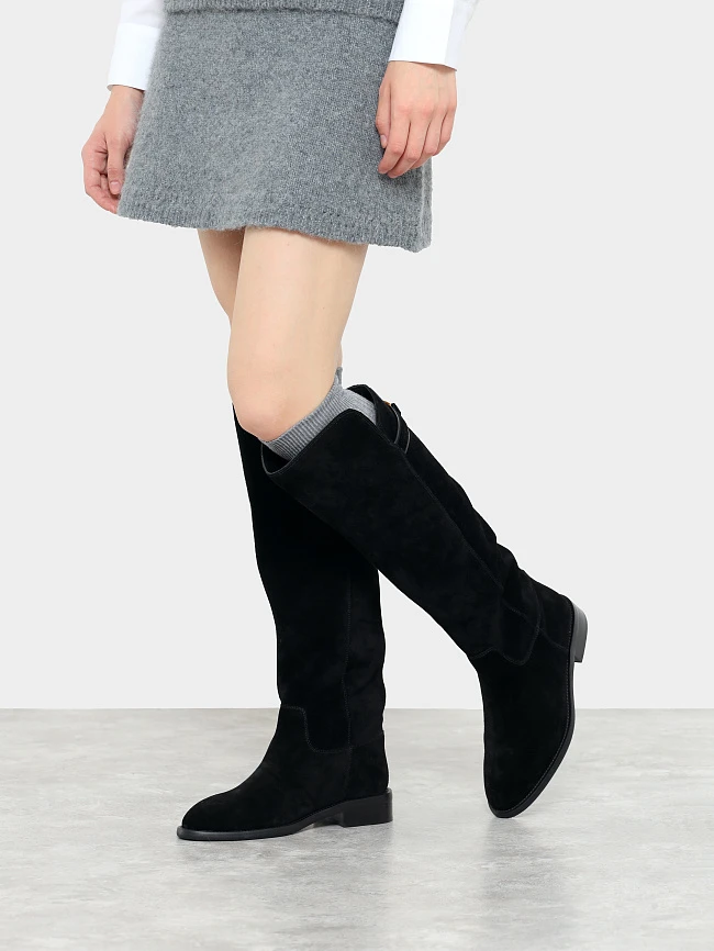 Сапоги женские зимние, цвет черный, натуральный спилок 1494577M | 7