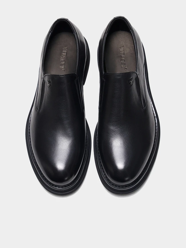 Туфли мужские всесезонные, цвет черный, натуральная кожа M1022902 | 5