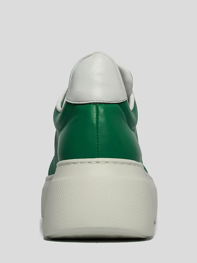 Кеды женские демисезонные, цвет зеленый, натуральная кожа 136461 | 5