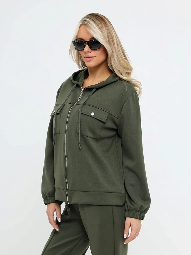 Комплект (толстовка+брюки) женские демисезонные KA17620-18 | 6