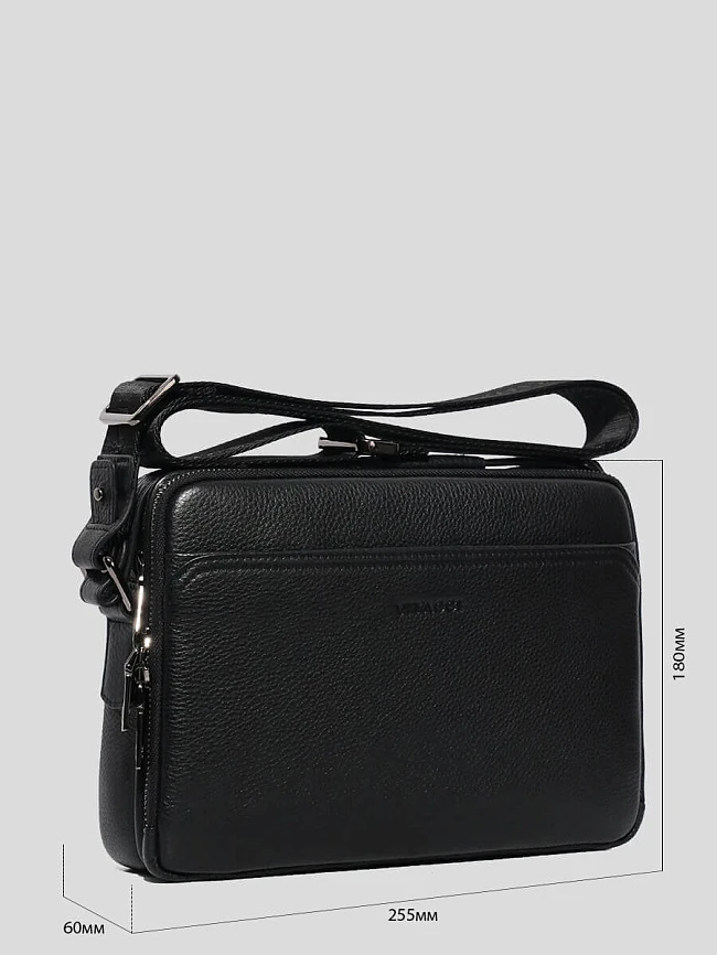 Сумки TA1400-01 мужские цвет черный, натуральная кожа TA1400-01 | 2