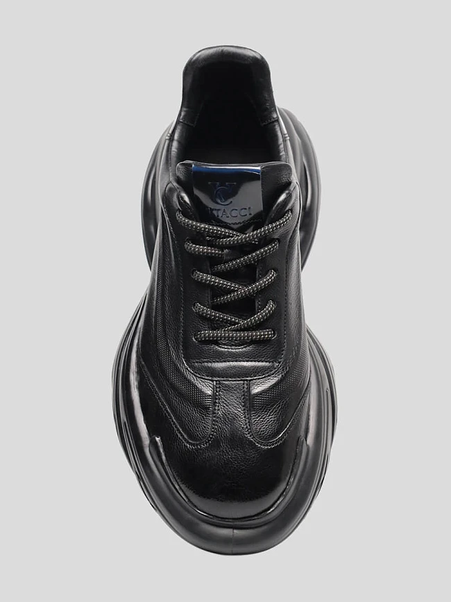 Кроссовки мужские демисезонные, цвет черный, натуральная кожа M1781489 | 3