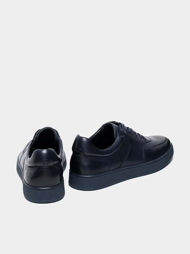 Кеды мужские демисезонные, цвет синий, натуральная кожа M254258 | 4